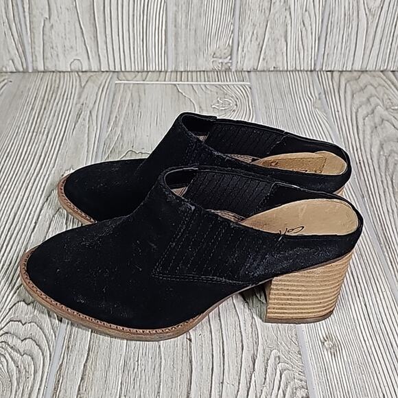 Aqua College Nan Black Leather Waterproof Slip On Mules Womens Size 6 NEW - Picture 5 of 14